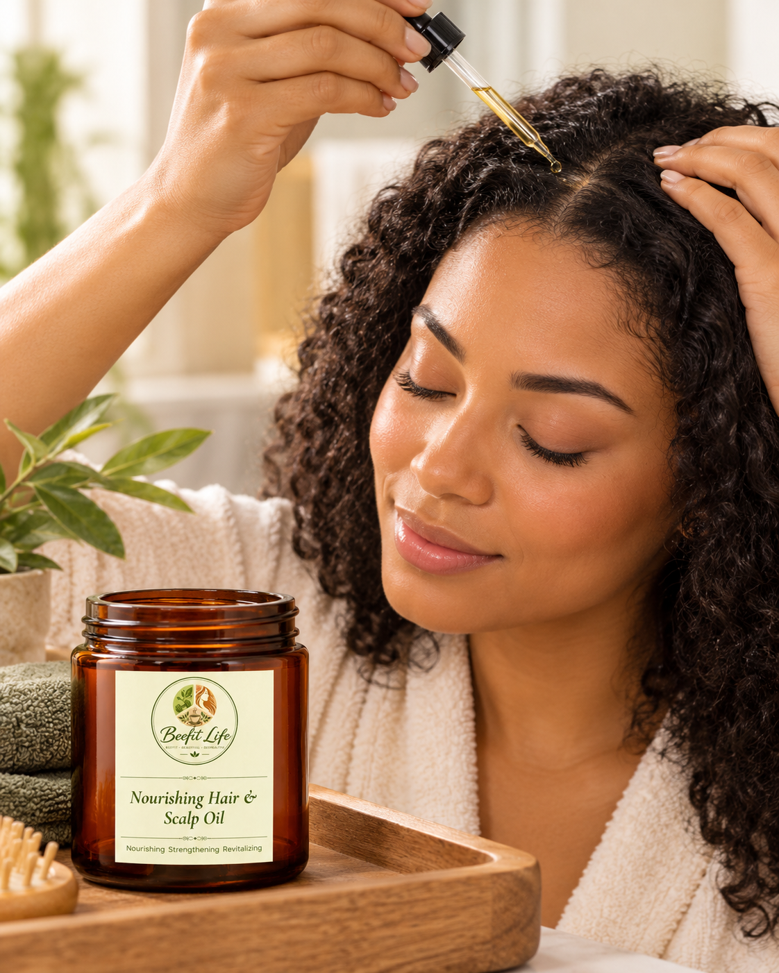 Nourishing Hair & Scalp Oil (Produt being used).png