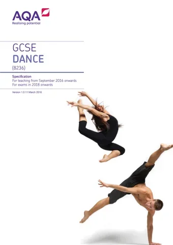 AQA GCSE Dance Tuition