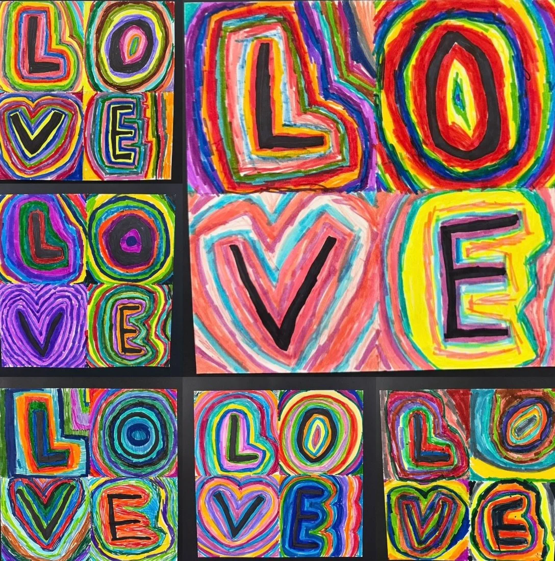 LOVE is in the art. 💕🎨

Happy Valentine&rsquo;s Day from our youngest creators!  Our talented 5-year old artists attending our Saturday Studio Sessions showed up ready to create art from the heart inspired by Robert Indiana. ❤️