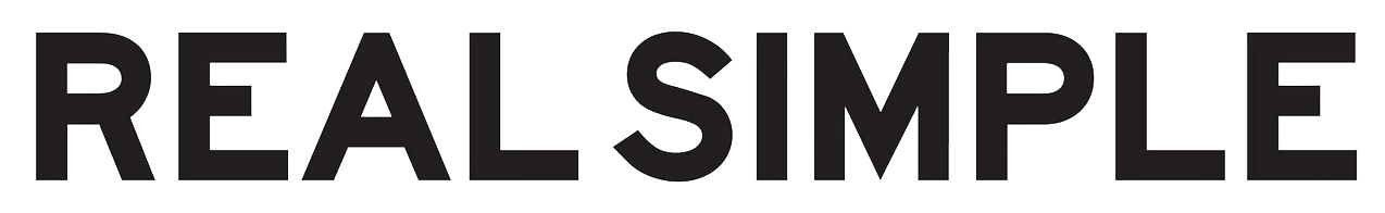Text reading 'REAL SIMPLE' in black on a white background.