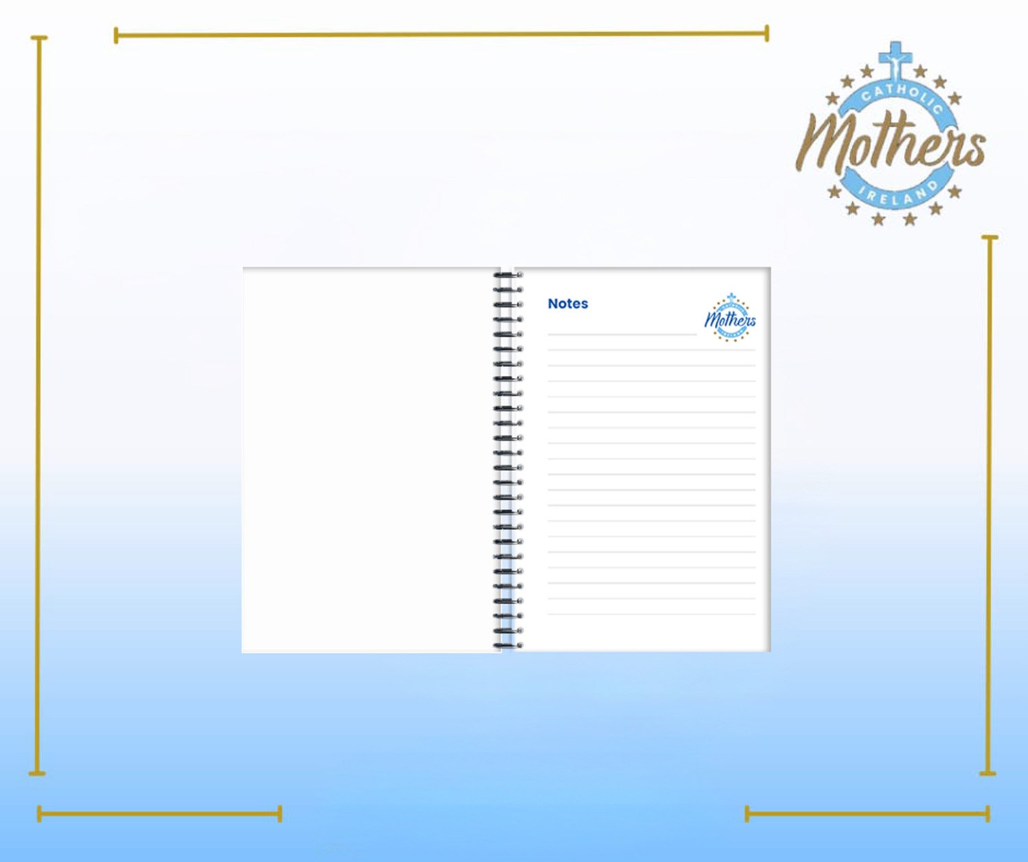 Inside Catholic Mothers Ireland Notebook