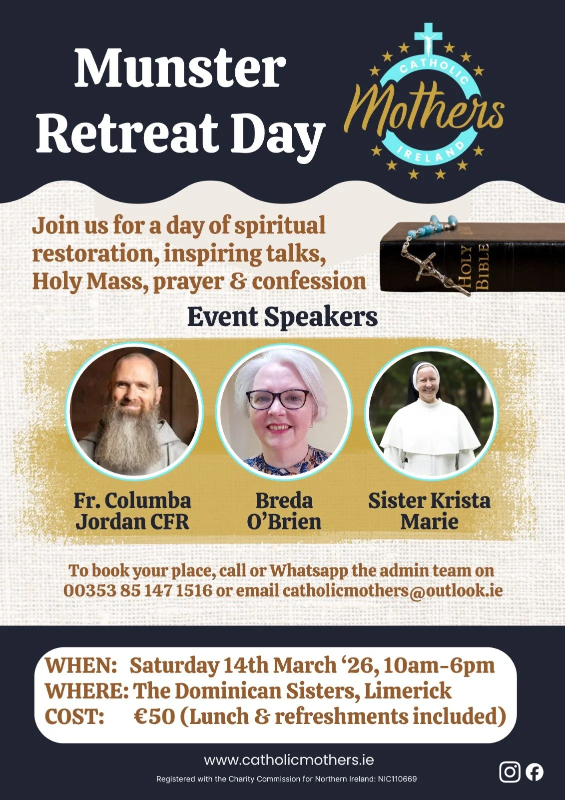 Munster Retreat Catholic Mothers Ireland 2026