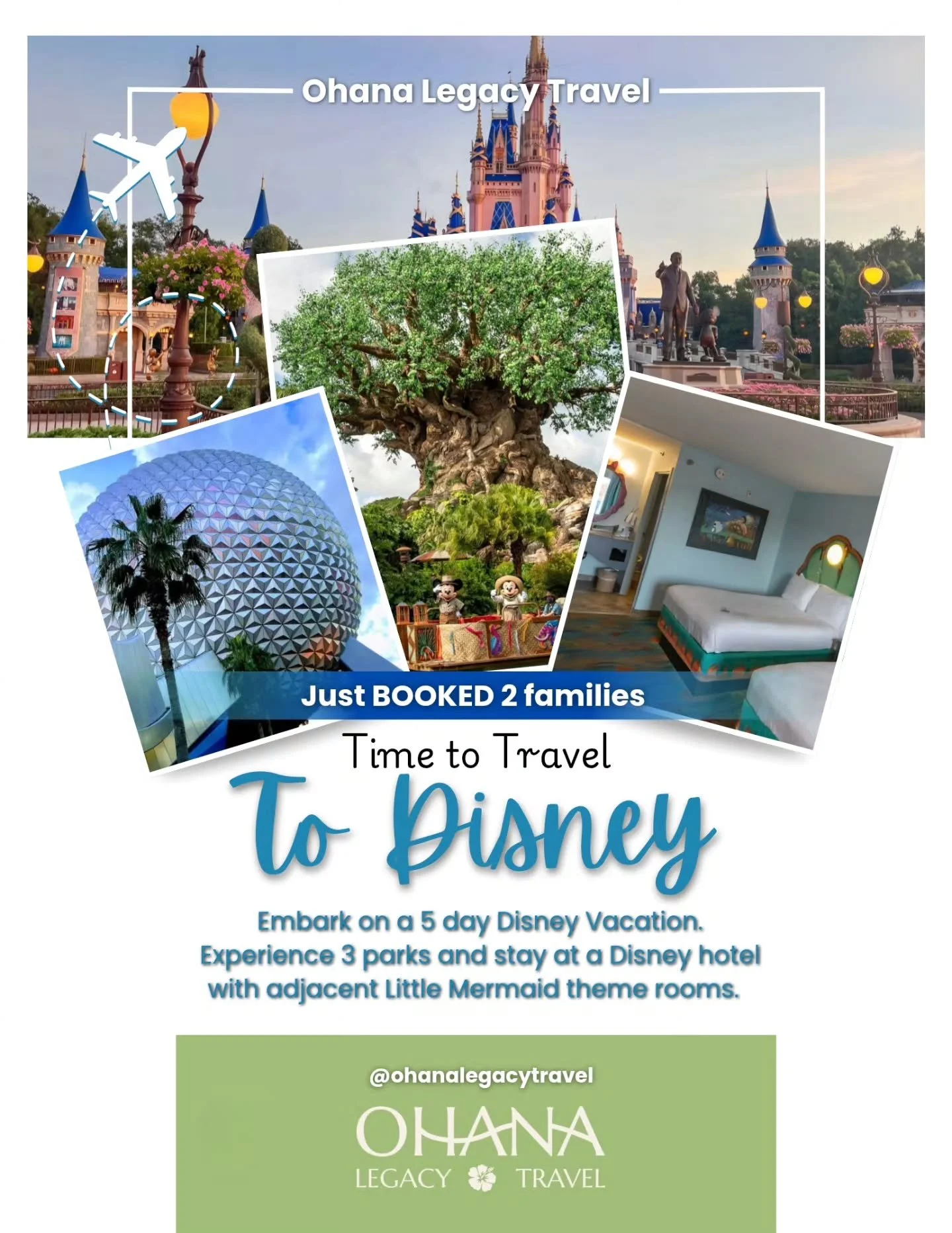 Just BOOKED two families for an incredible Disney vacation over Thanksgiving break!  We setup adjacent rooms at Art of Animation Disney Resort - plus 3 park day passes for everyone! ✈️ 🧜&zwj;♀️🏰 

Take the stress out of travel and let us help you p
