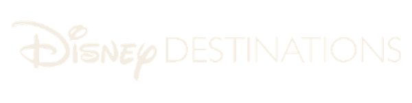 Disney Destinations logo with Disney cursive font and the word 'Destinations' in bold capital letters.
