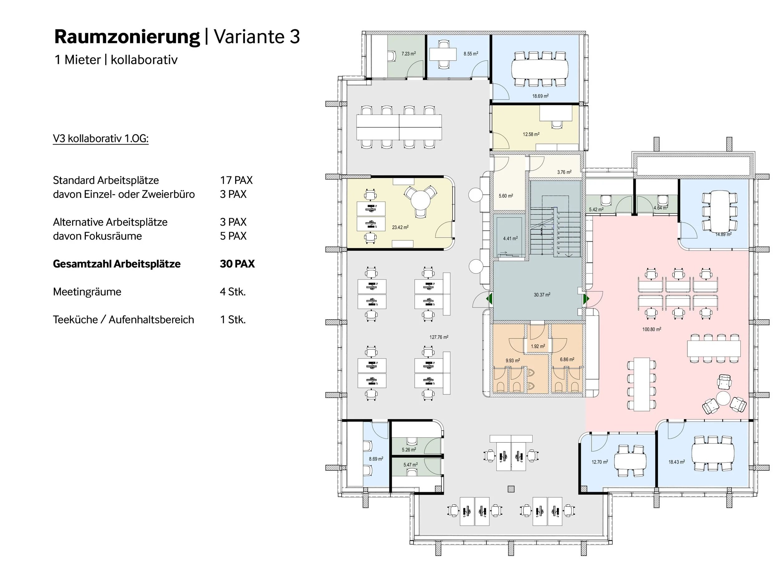 Sieh dir die Raumzonierung im Rapp Haus Wil an und entdecke flexible Arbeits- und Nutzungskonzepte auf rapp-office.ch.