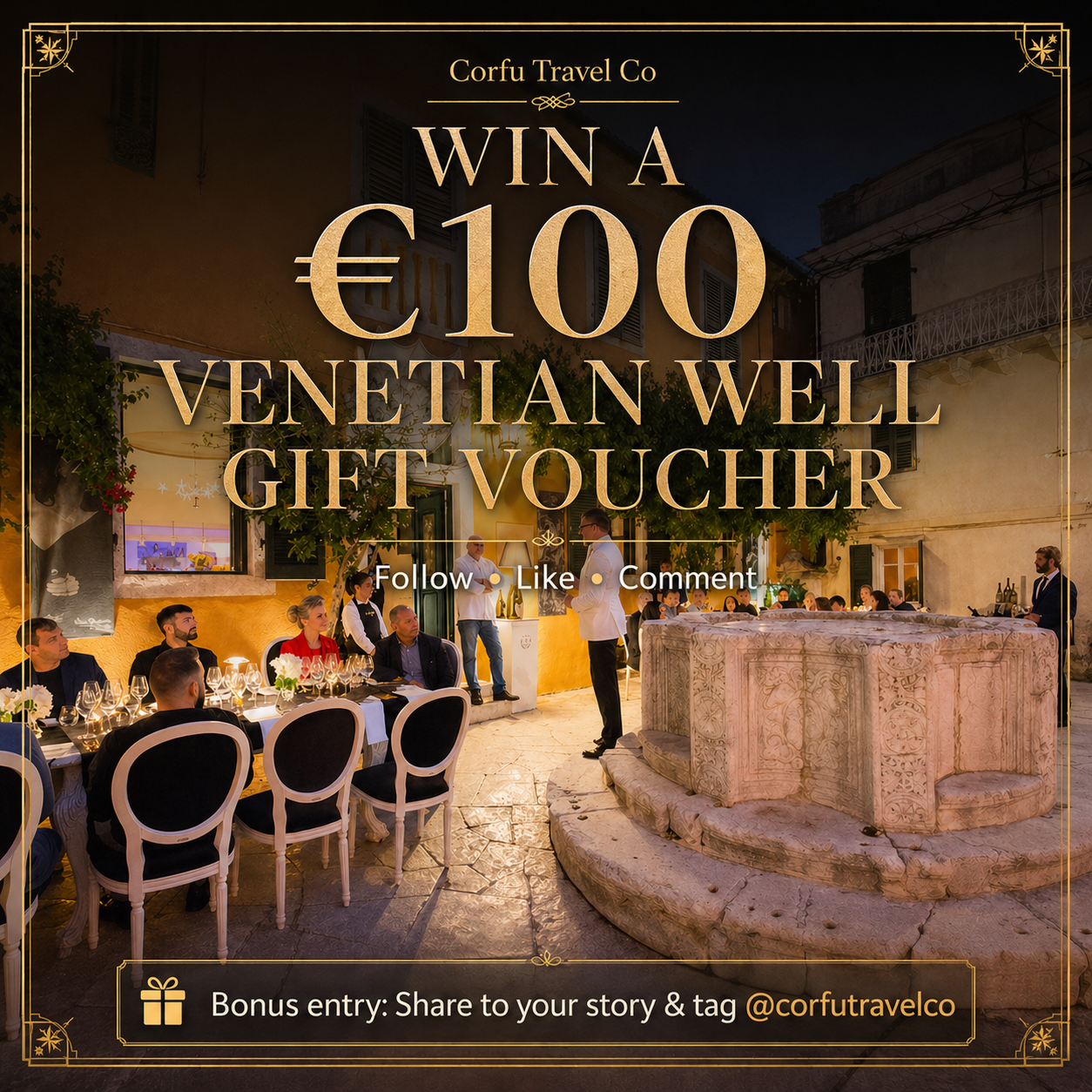 Win a €100 Venetian Well Gift Voucher in Corfu Town
