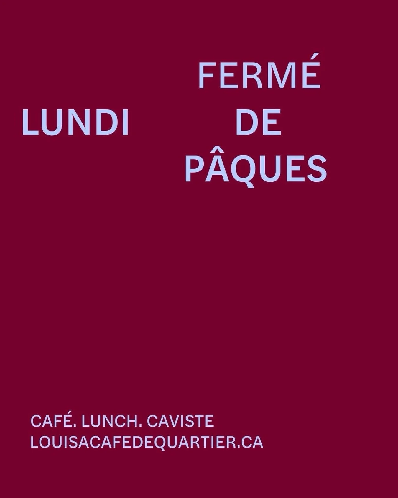 Petit cong&eacute; bien m&eacute;rit&eacute; pour tout l&rsquo;&eacute;quipe 💕
Joyeuses P&acirc;ques &agrave; tous !
Merci pour votre compr&eacute;hension