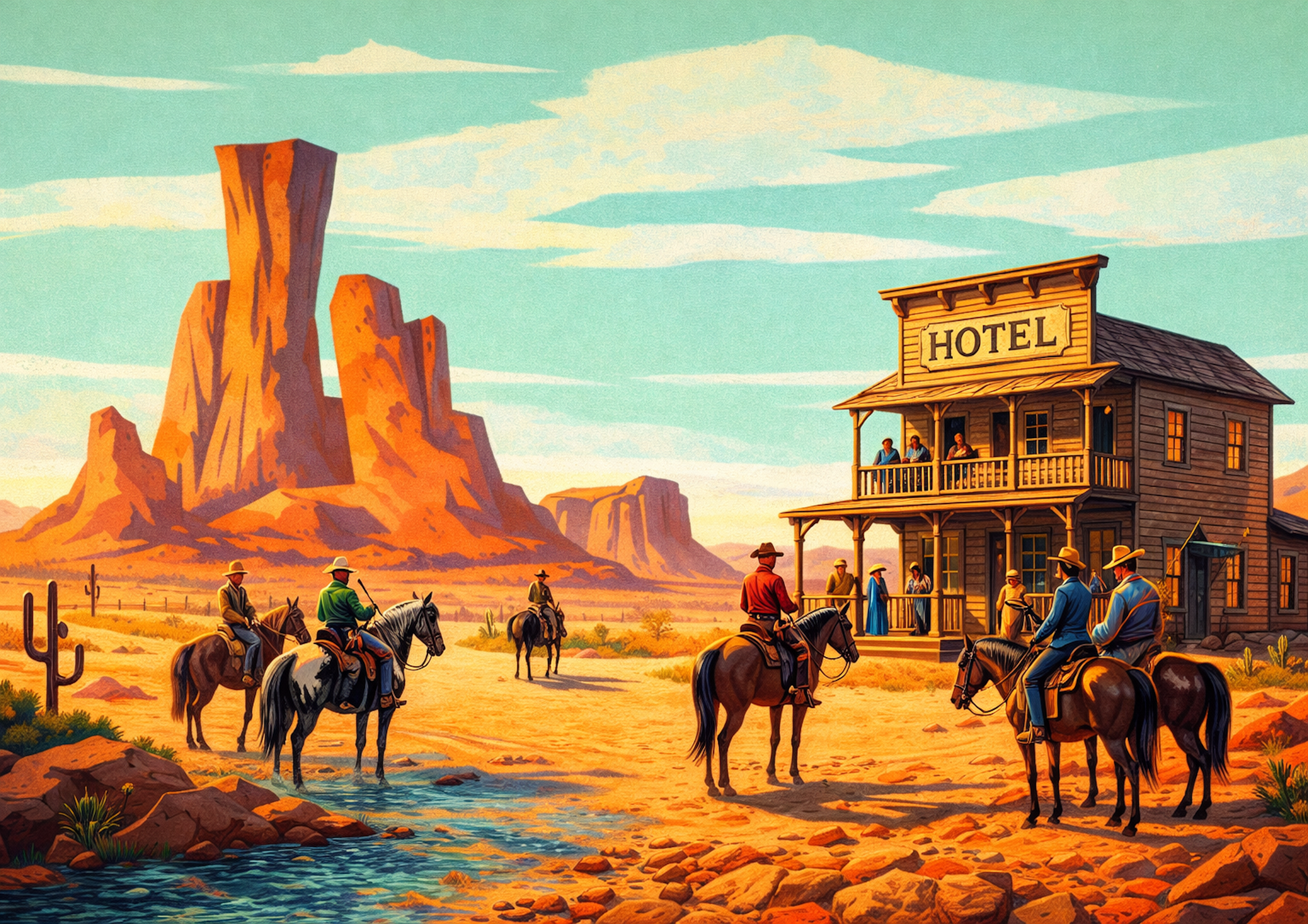 THE DESERT INN- A4 DIGITAL DOWNLOAD