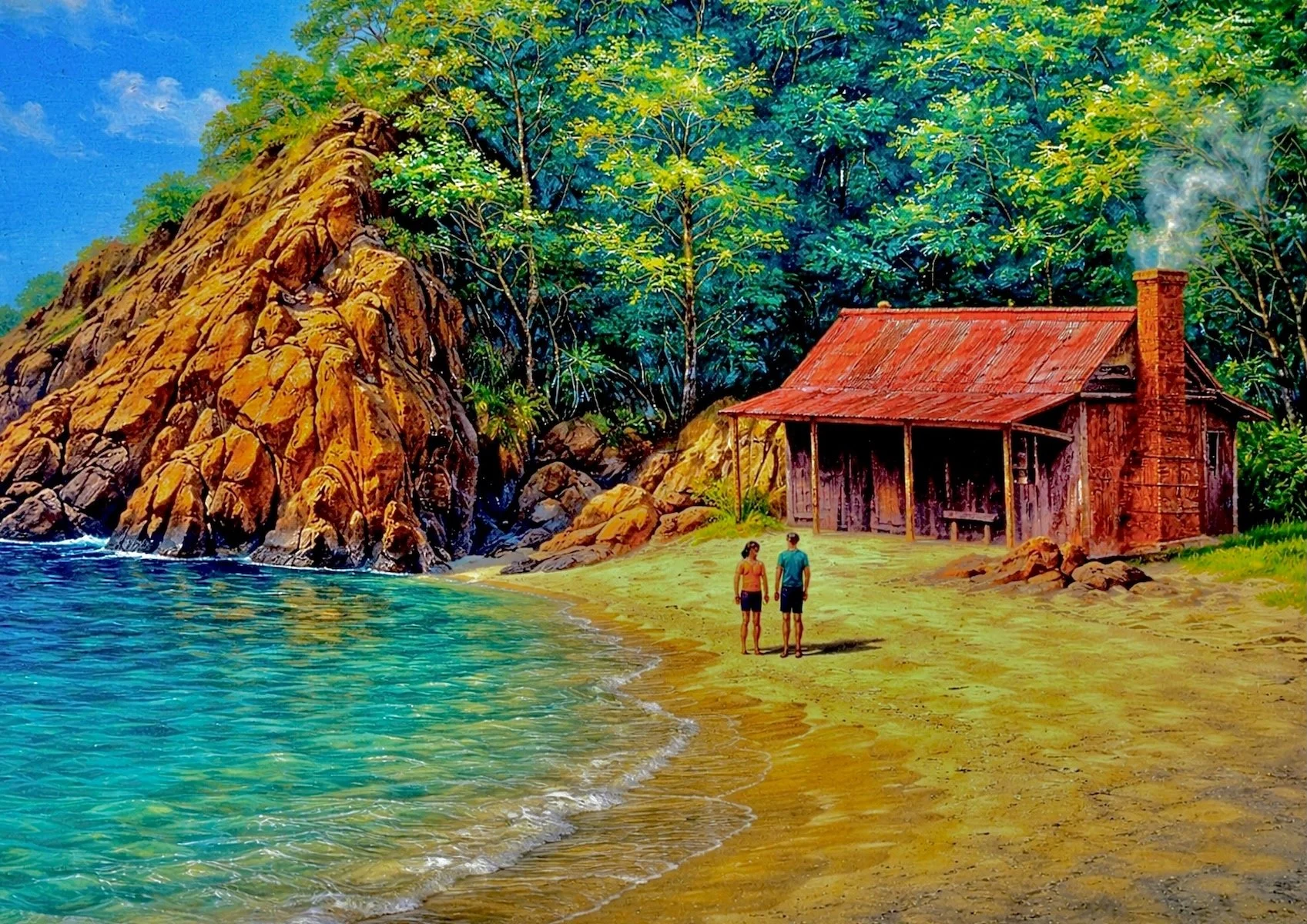 0N A BEACH SOME WHERE-A3 DIGITAL DOWNLOAD