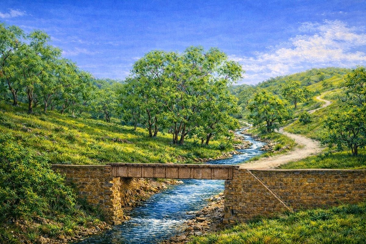 RAILWAY BRIDGE SCENERY- AVAILABLE  A1 A2.