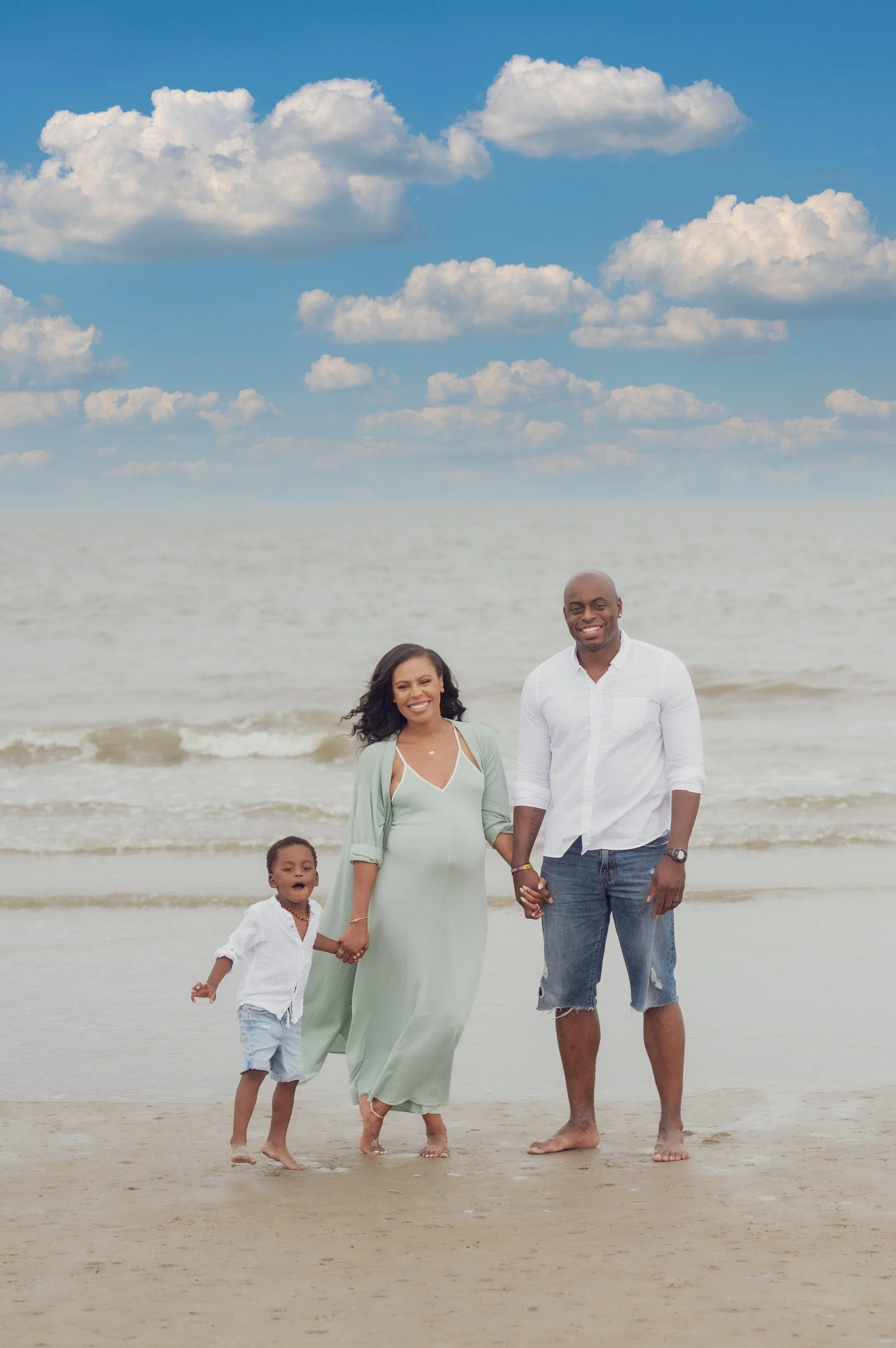 Hilton Head Island Maternity Session with the Family on the Beach