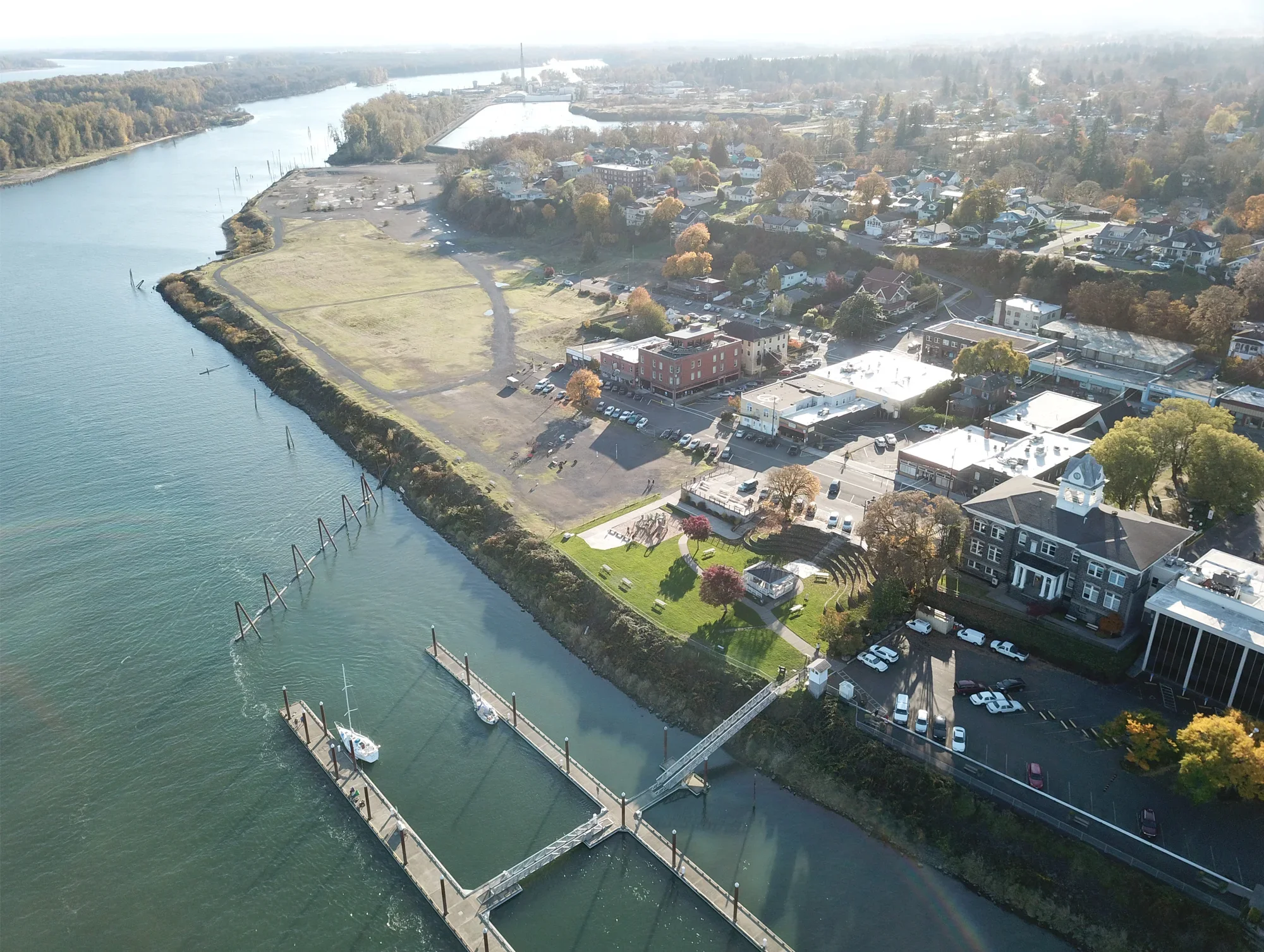 St Helens Riverwalk - Existing Aerial.webp