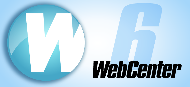 WebCenter logo with a large W inside a blue circle and the words 'WebCenter' next to it.