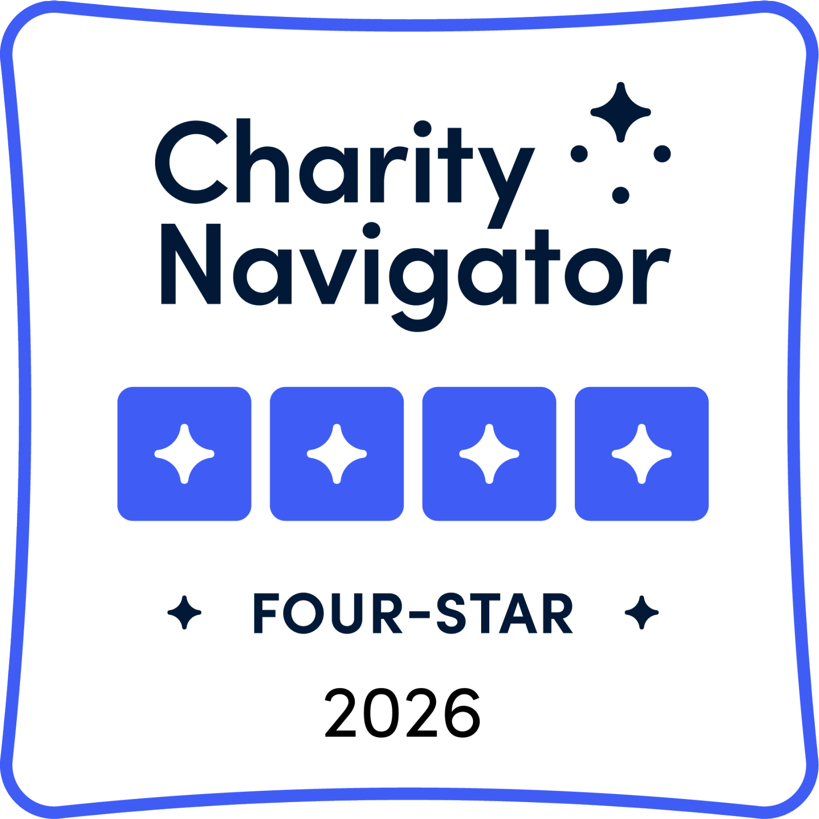 Charity Navigator 4 star 2026 logo