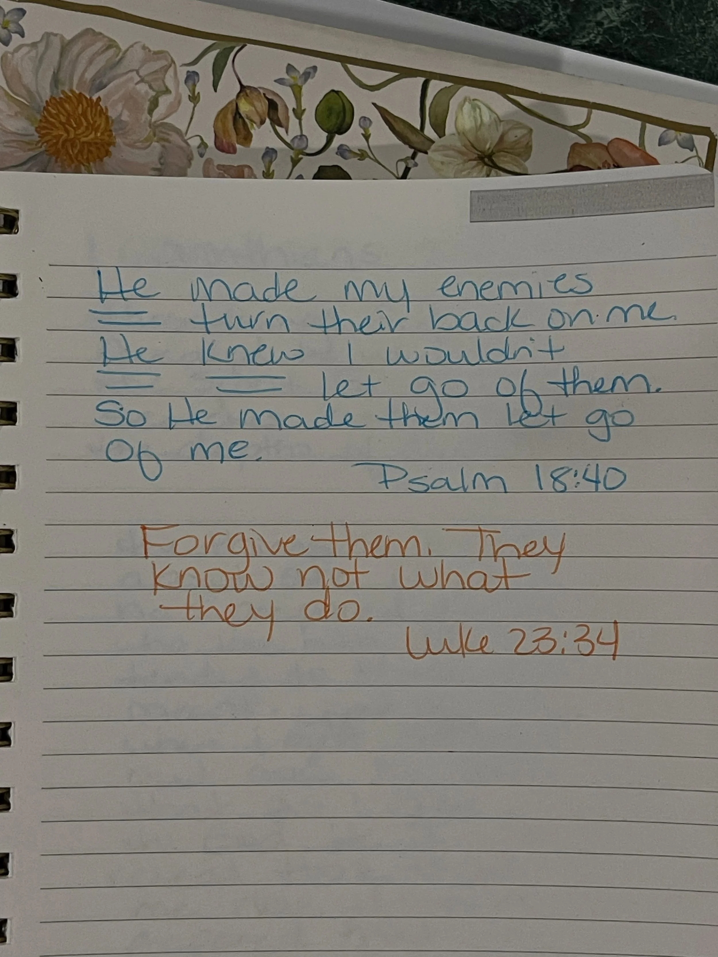 Wait, what, but I thought they were my friend? 
And now you know why I destroyed them&hellip;
That was before I started letting Him refine me and I started becoming the person God had always intended that I be. 

&ldquo;You made my enemies turn their