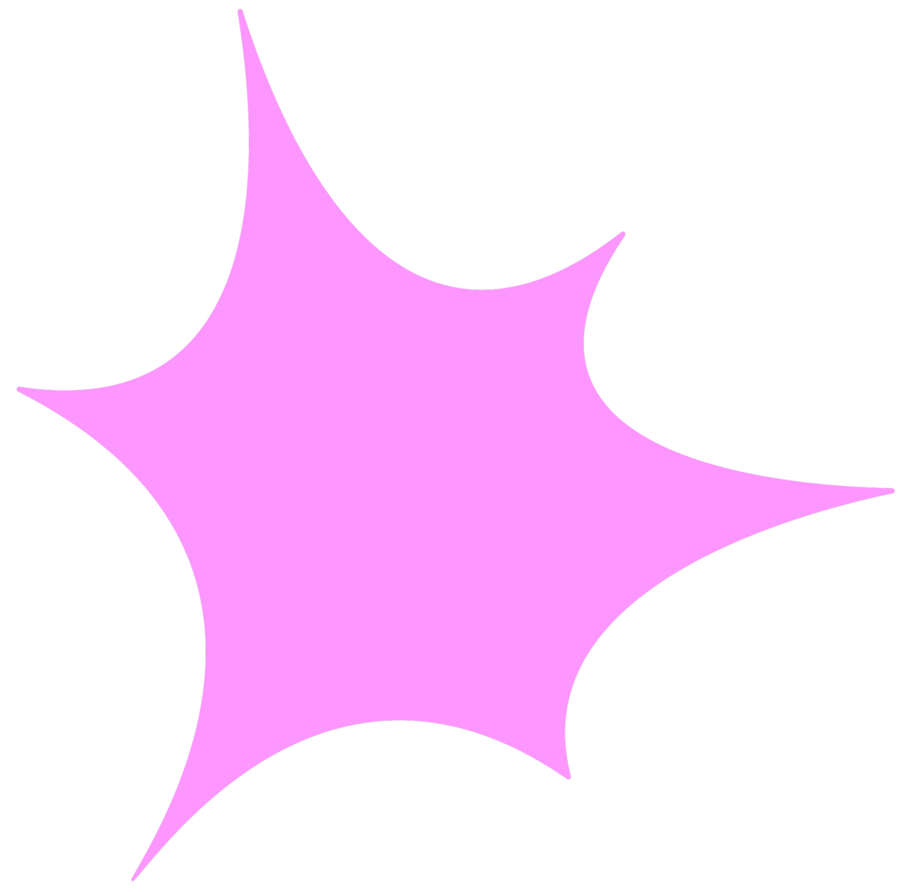 Lila Sternförmige Glitzer-Sternsichel