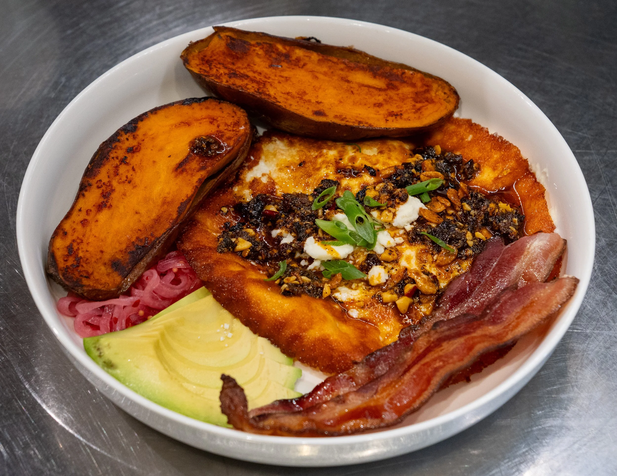 Feta fried eggs (DO not use as final ) 