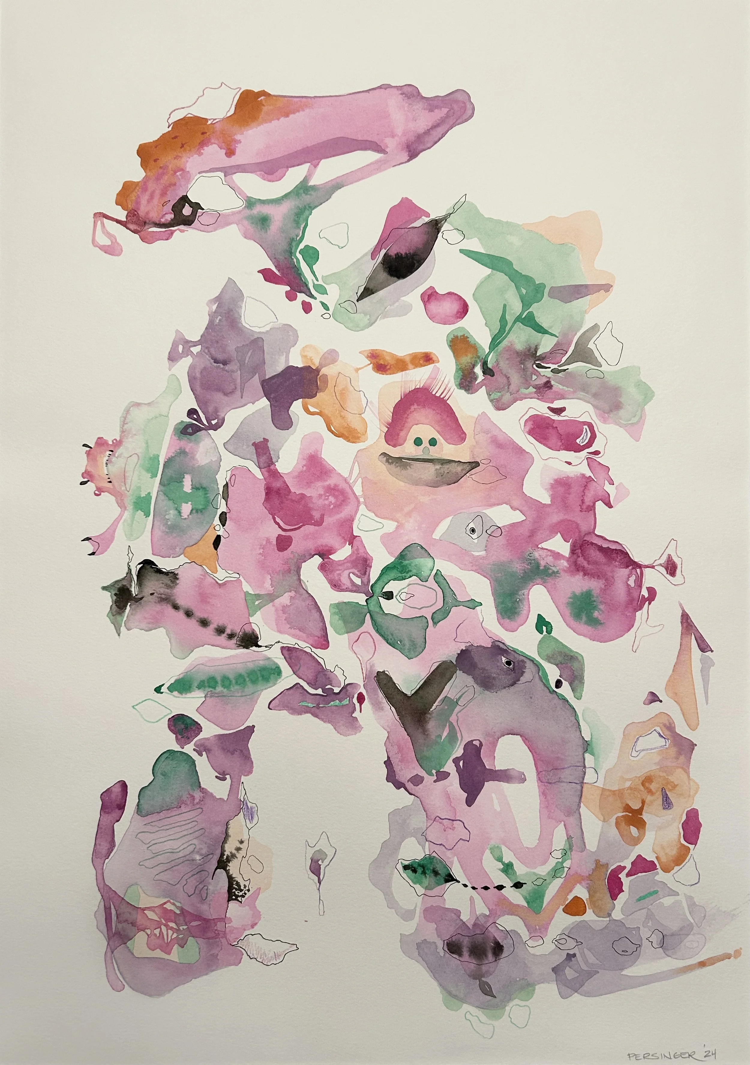 Wharf Watcher |  22 x 16 | Acrylic, ink and colored pencil on watercolor paper \\

Contact for pricing
