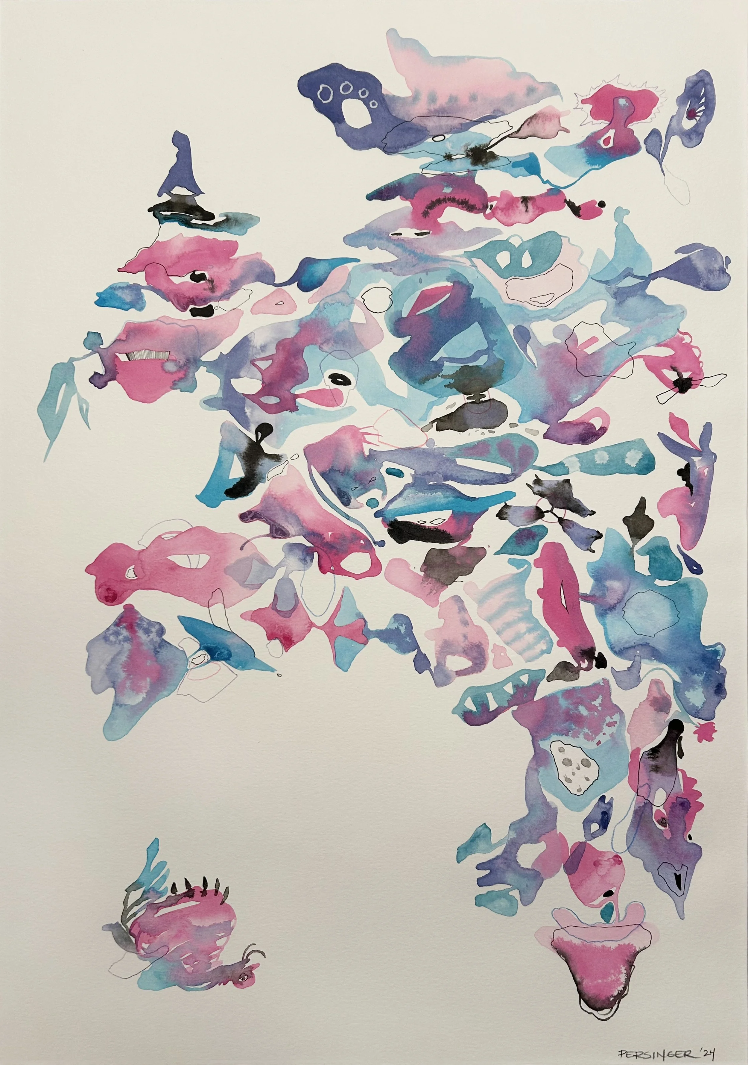 Mind The Snail | 22.5 x 16 | Acrylic on watercolor paper \\

Contact for pricing
