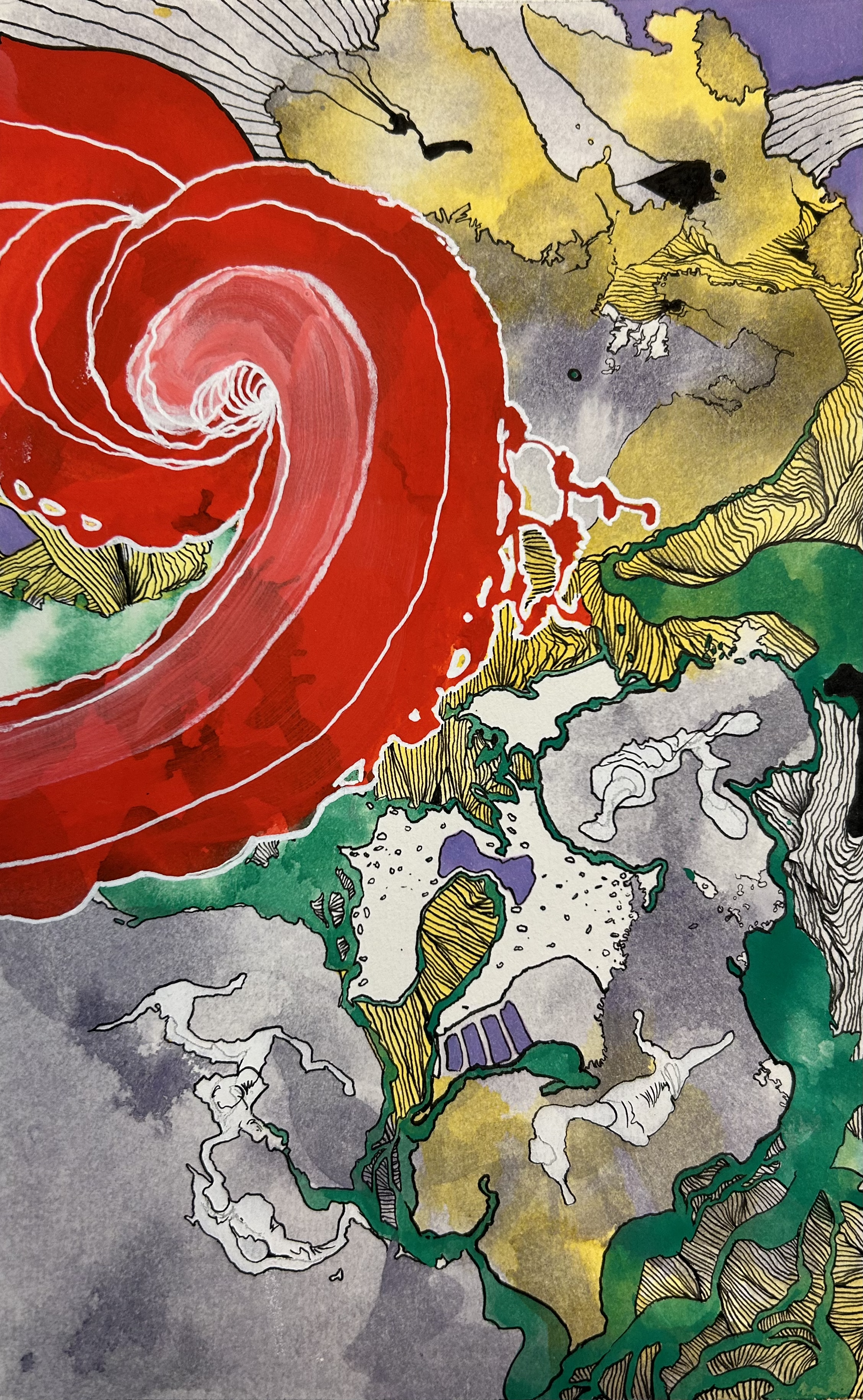 The Grand Inquisition | 8 x 5 | Mixed media on watercolor paper \\

Contact for pricing
