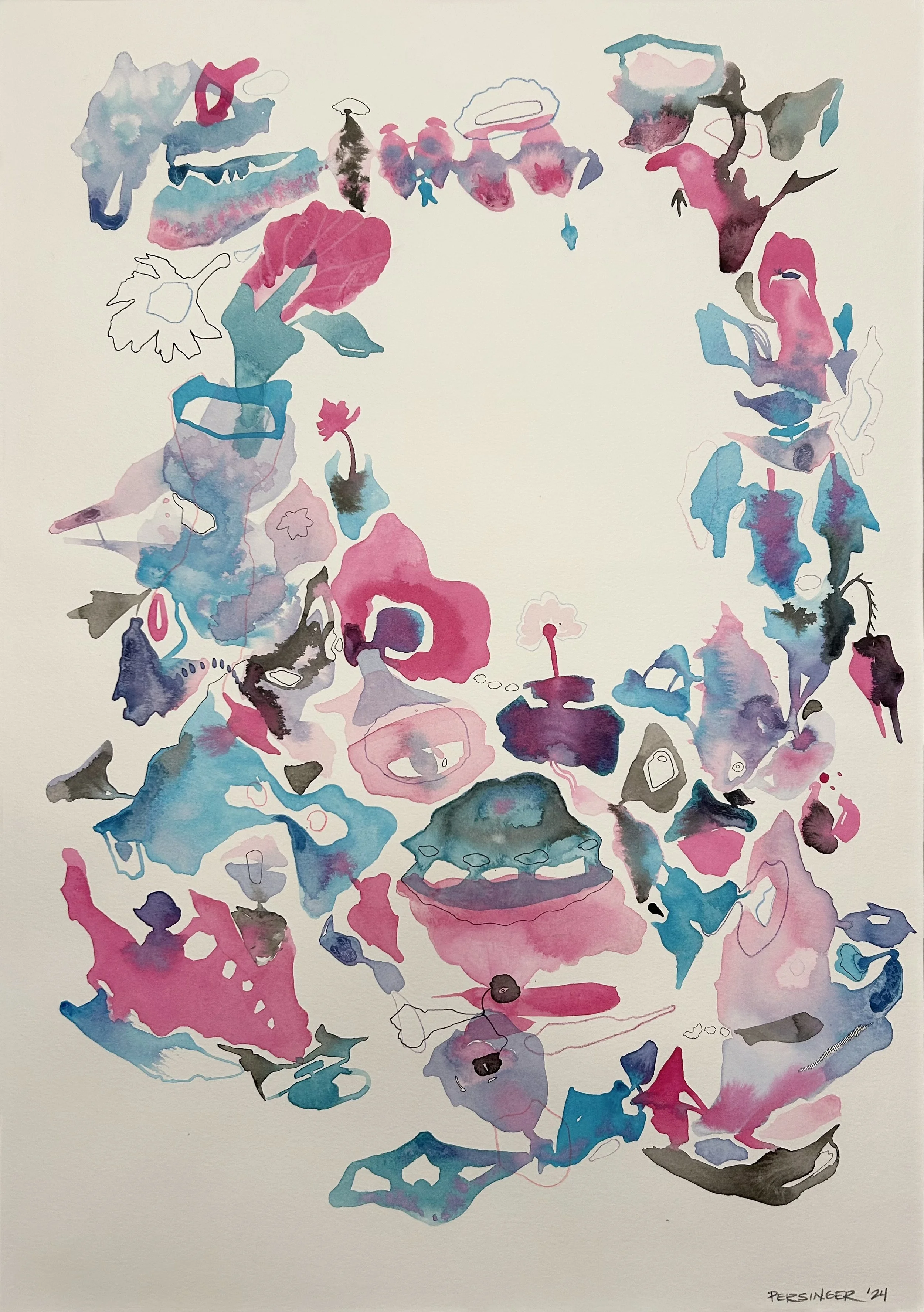 Thoughts Do Wander | 22.5 x 16 | Acrylic on watercolor paper \\

Contact for pricing
