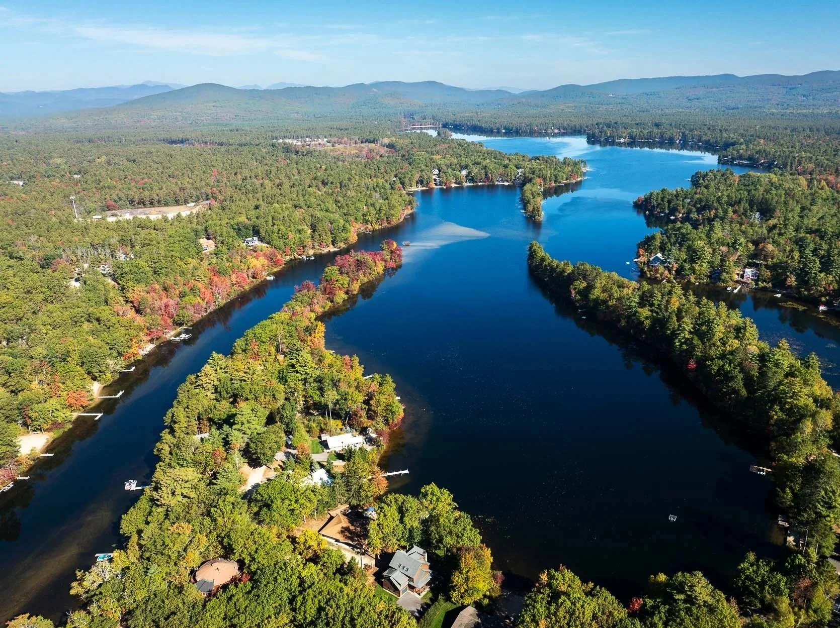 Ossipee Lake (Cove on far side is where property is located!)
