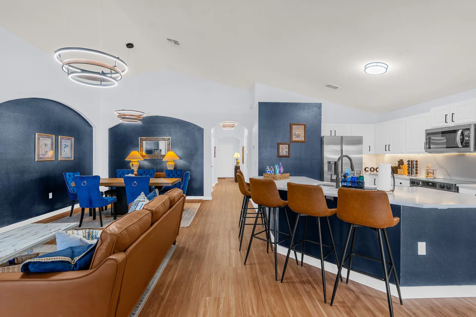Living + Dining + Kitchen Space