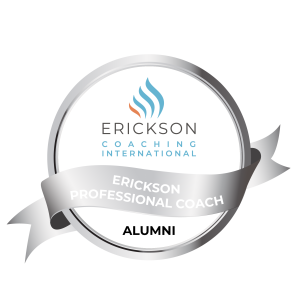 Erickson Coaching International alumni badge with logo.
