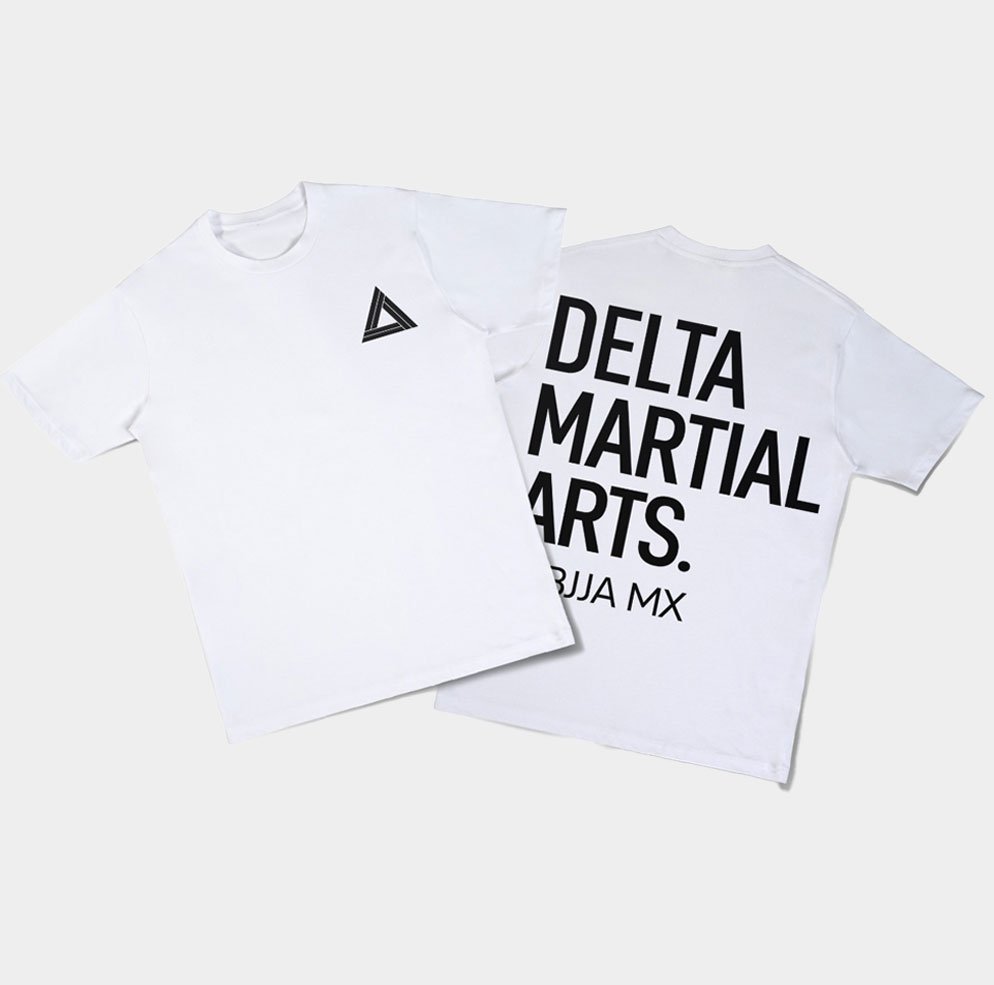T-Shirt de Algodón White Control – Delta Martial Arts