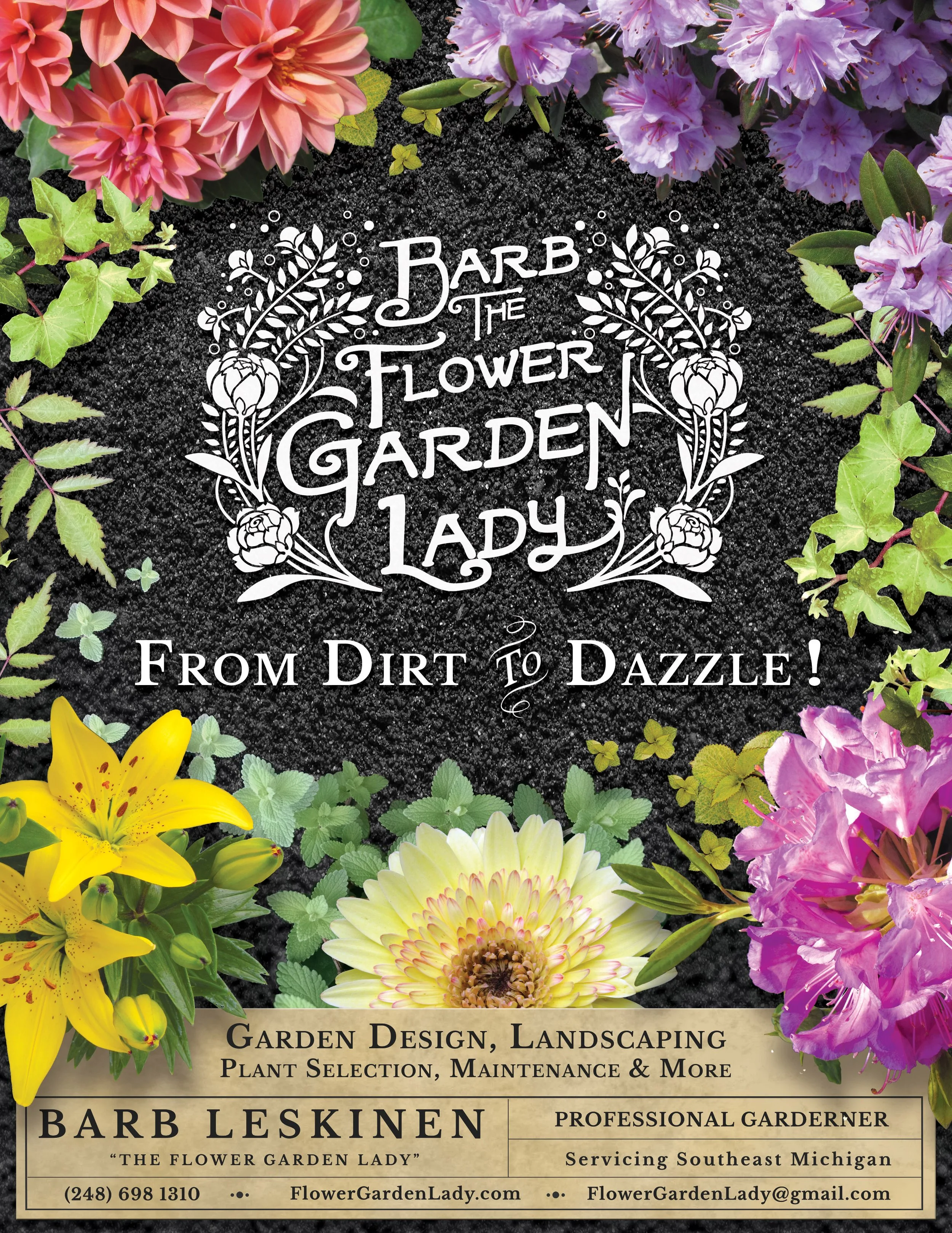 "Barb the Flower Garden Lady" - Full Color Digital Ad