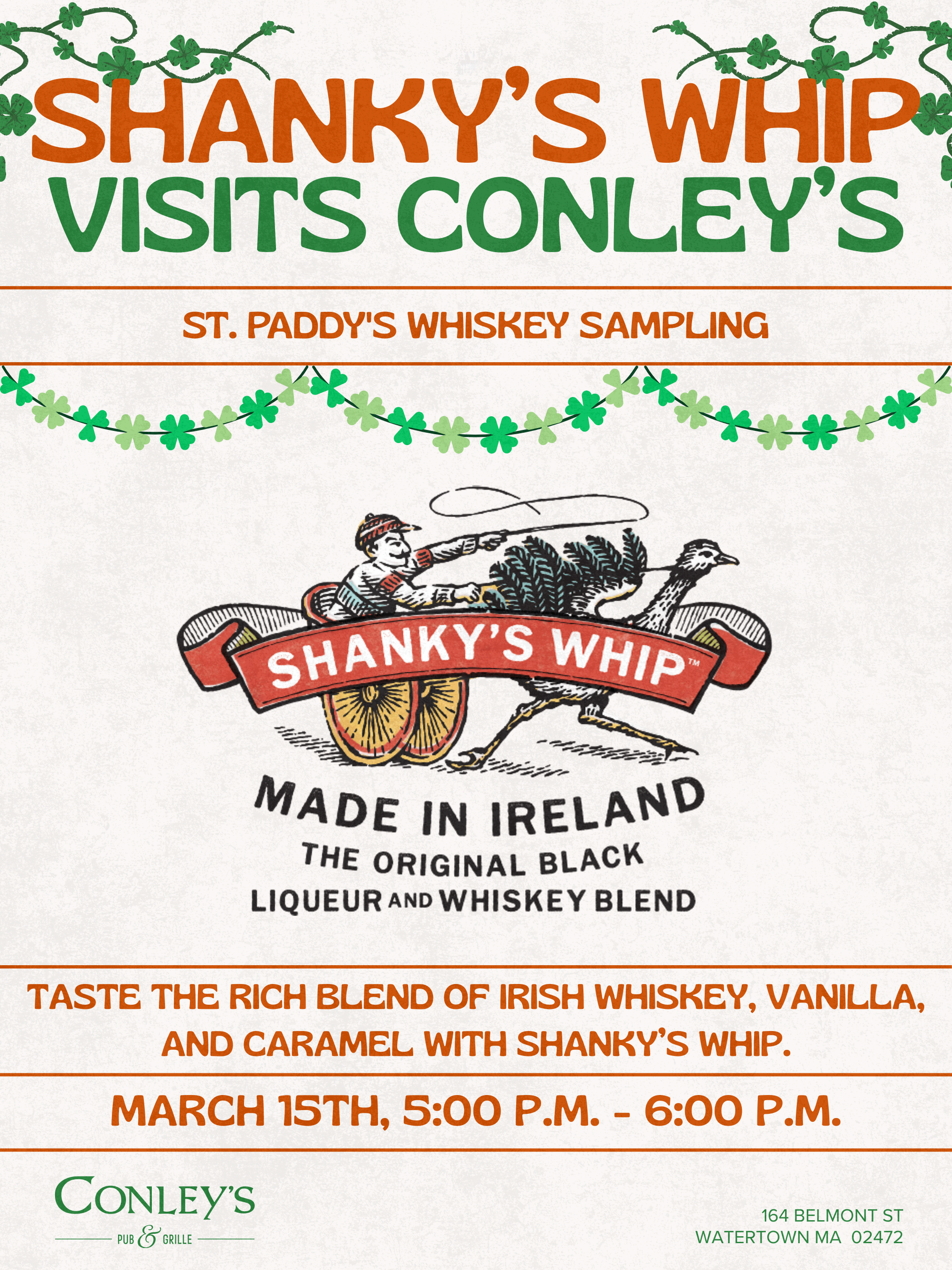 Shanky's Whip Visits Conley's