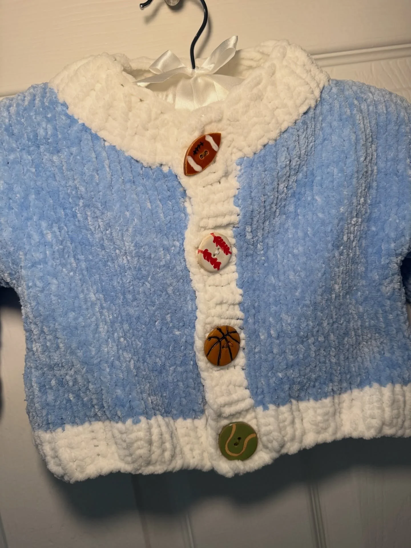 Soft and cozy chenille. Sz 2T available now! #handknit #sweater #kidsclothing