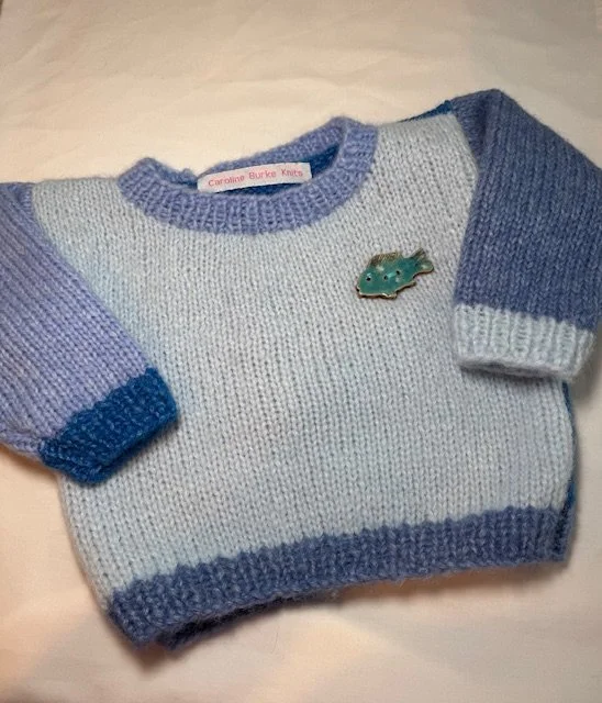 Blue Fish Pullover - 12mo.