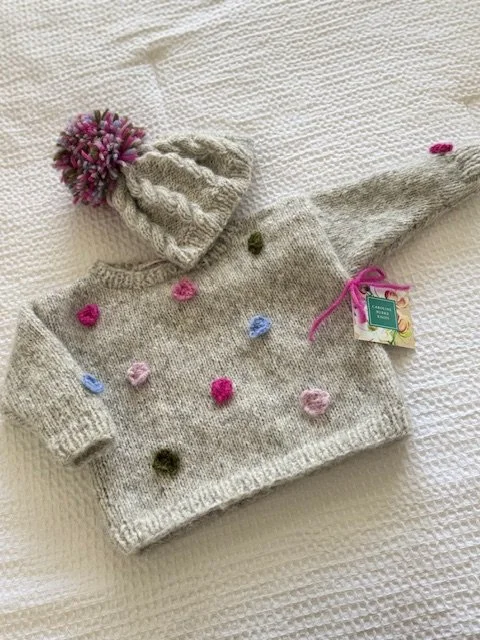 Custom Pullover with Pom Poms