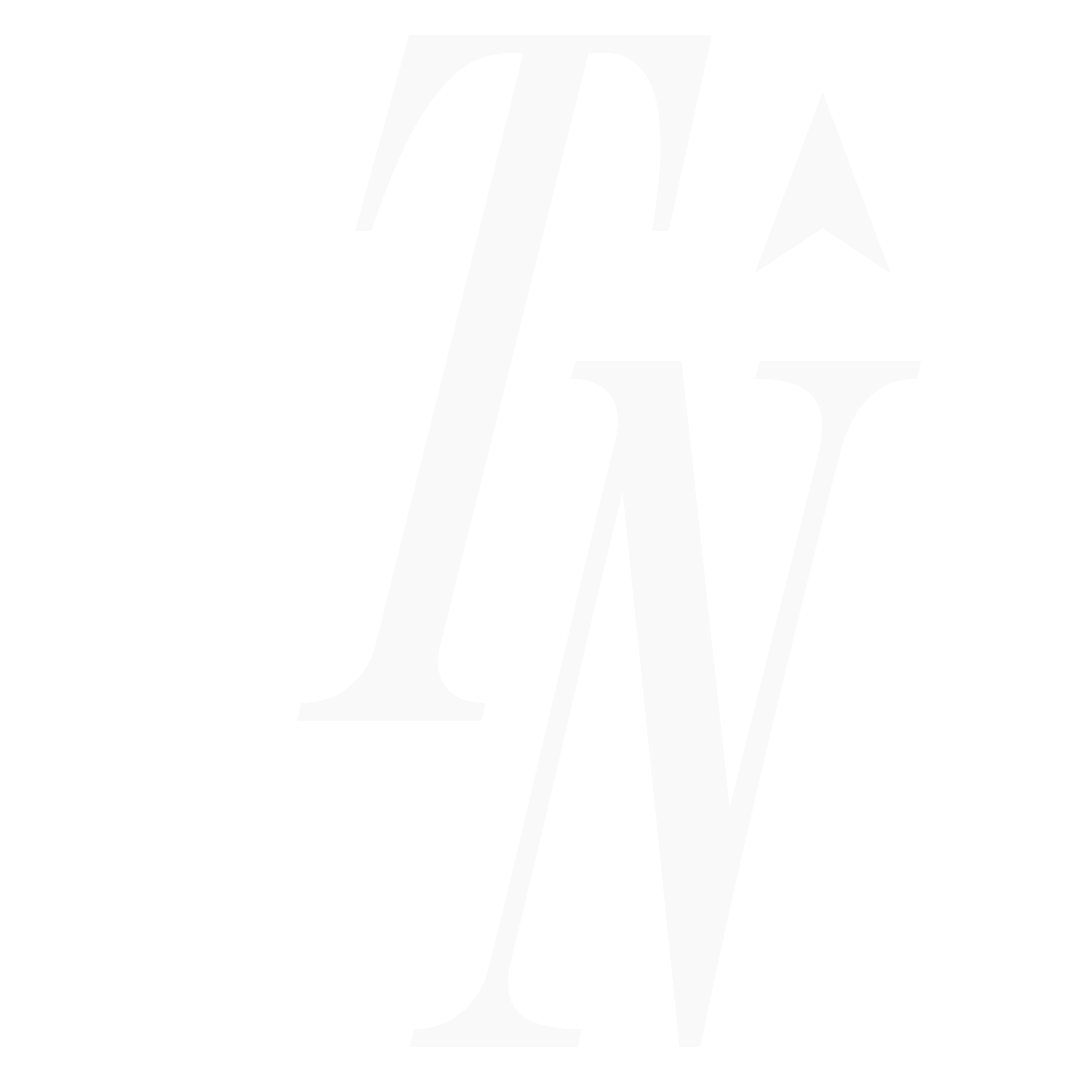 Stylized black and white logo with the letters 'TV' and a small arrow pointing upward.