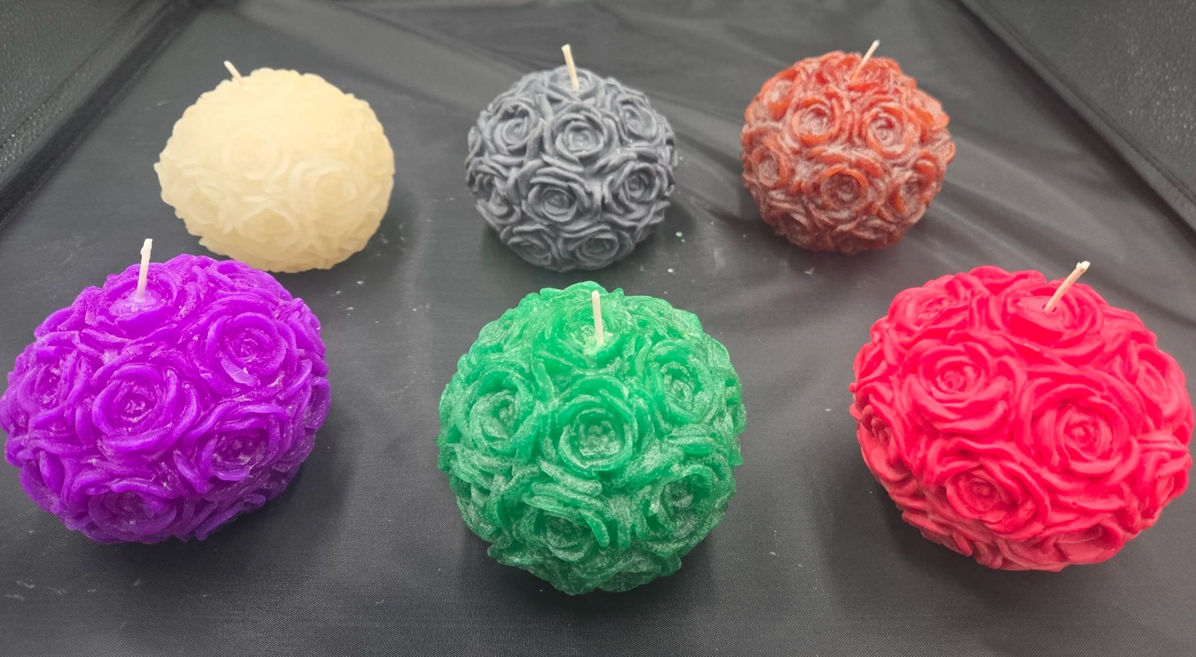 Flower Sphere Candle