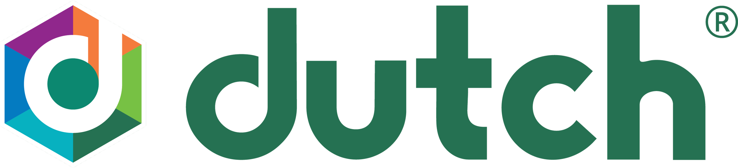 The Outch logo with a stylized hexagonal icon containing a letter 'O' and colorful segments, followed by the word 'outch' in lowercase letters.