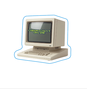"CHRONICALLY ONLINE" STICKER