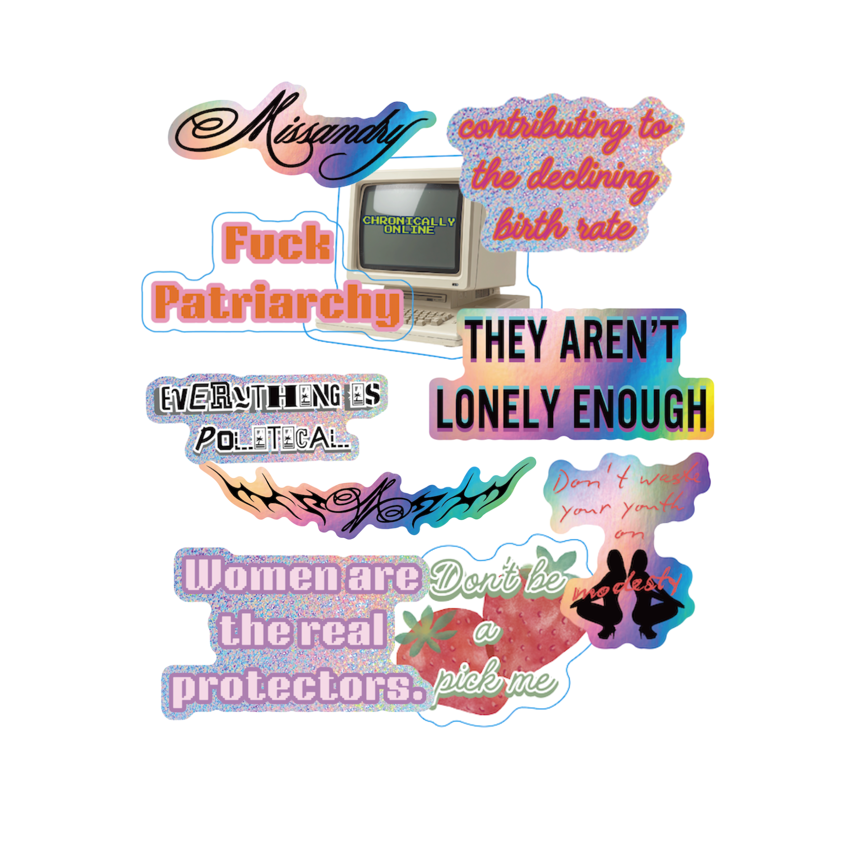 MISSANDRY STICKER 10-PACK ($30 VALUE)