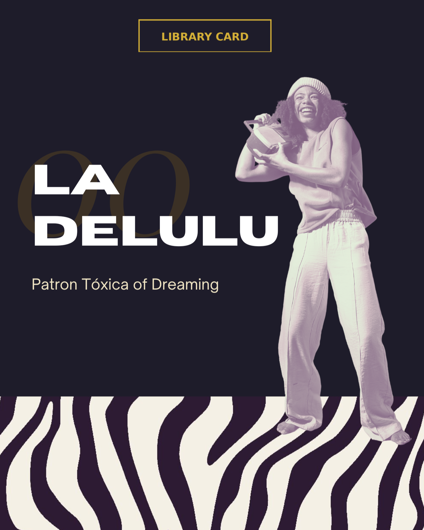 00 La Delulu - The Fool - Tóxica Tarot Library Card