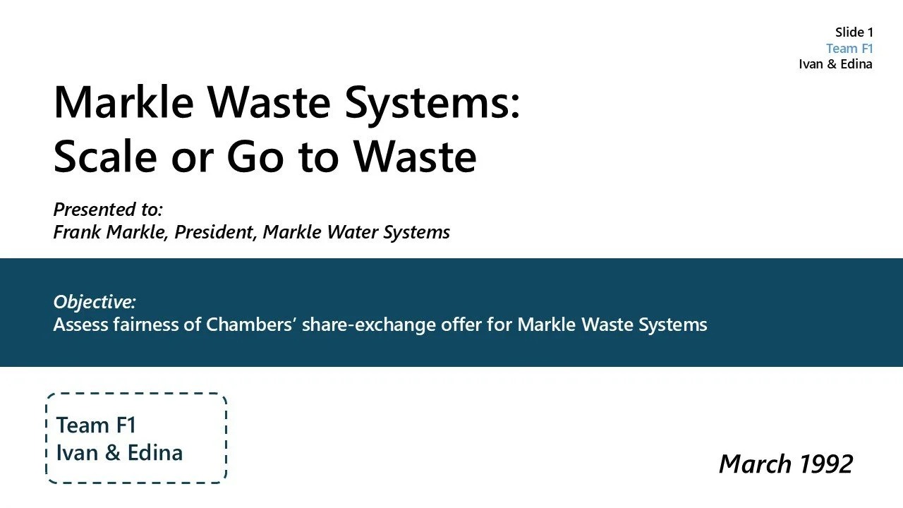 Markle Waste  Systems