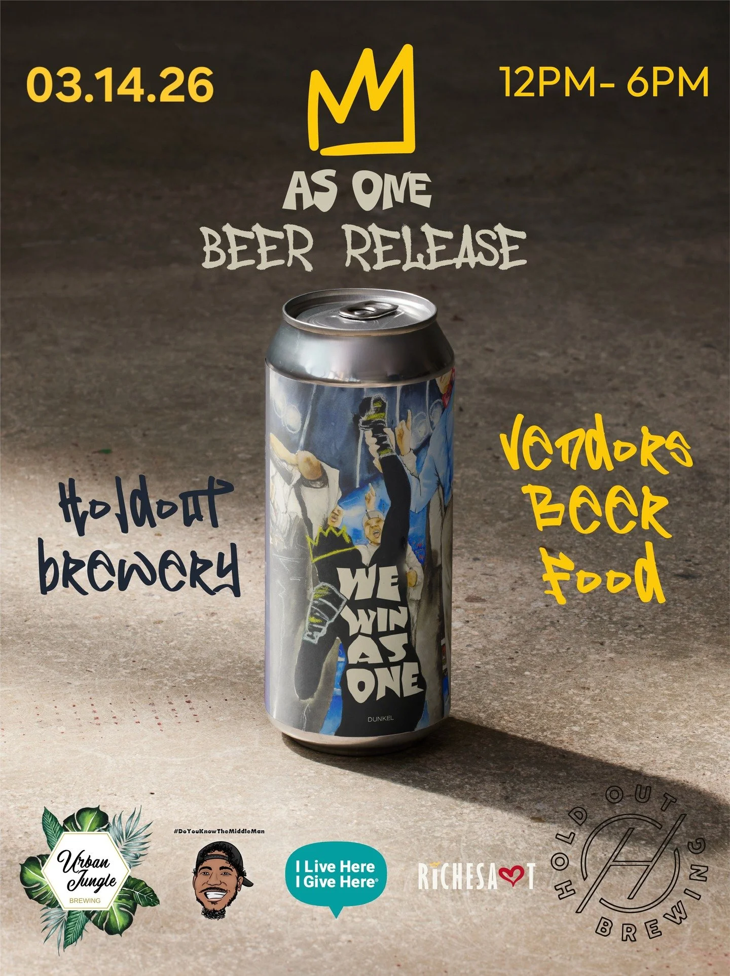 I Live Here I Give Here is honored to be the latest nonprofit recipient of AS ONE, a collaborative beer project created by @urbanjunglebrew and community organizer @themiddleman_atx, in partnership with artist @richesartwork and @holdoutbrewing.

Joi