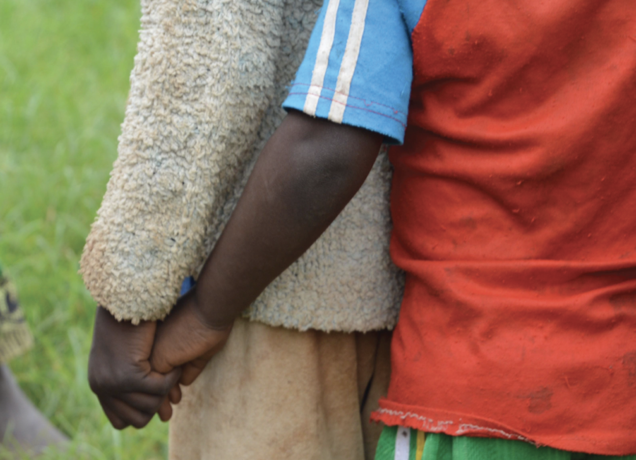 Children holding hands