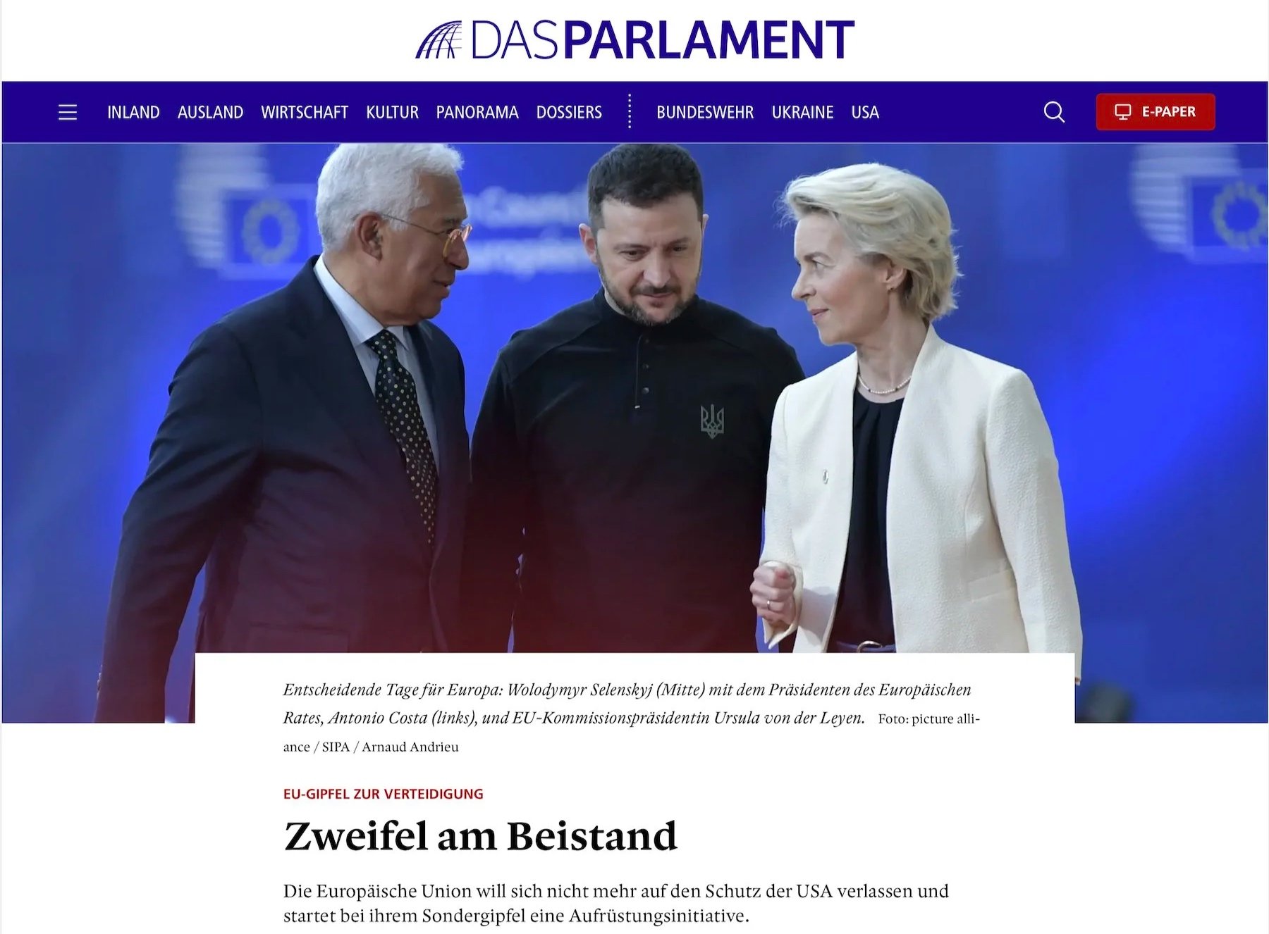 Das Parlament, March 7, 2025