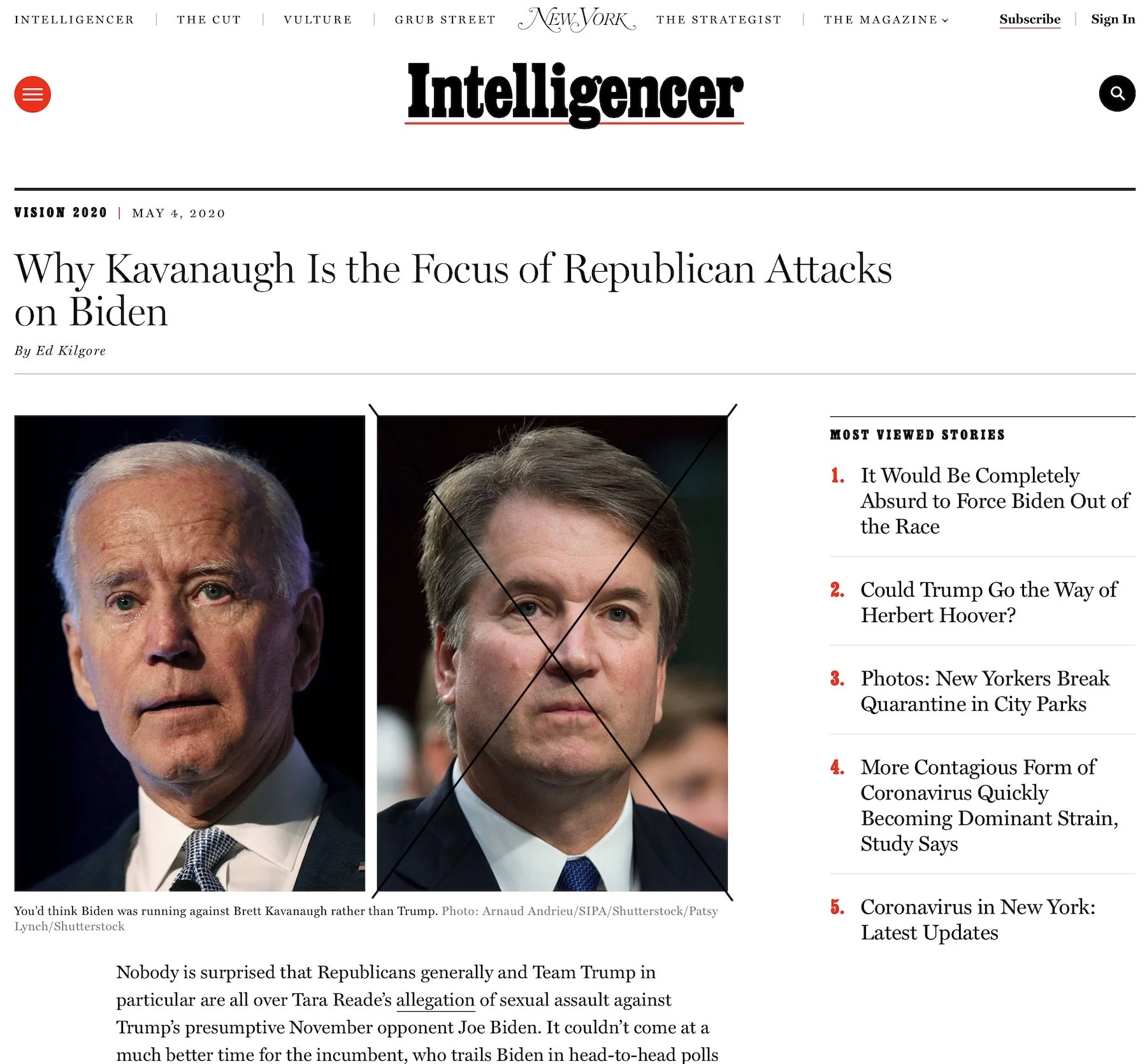 New York Magazine, May 4, 2020