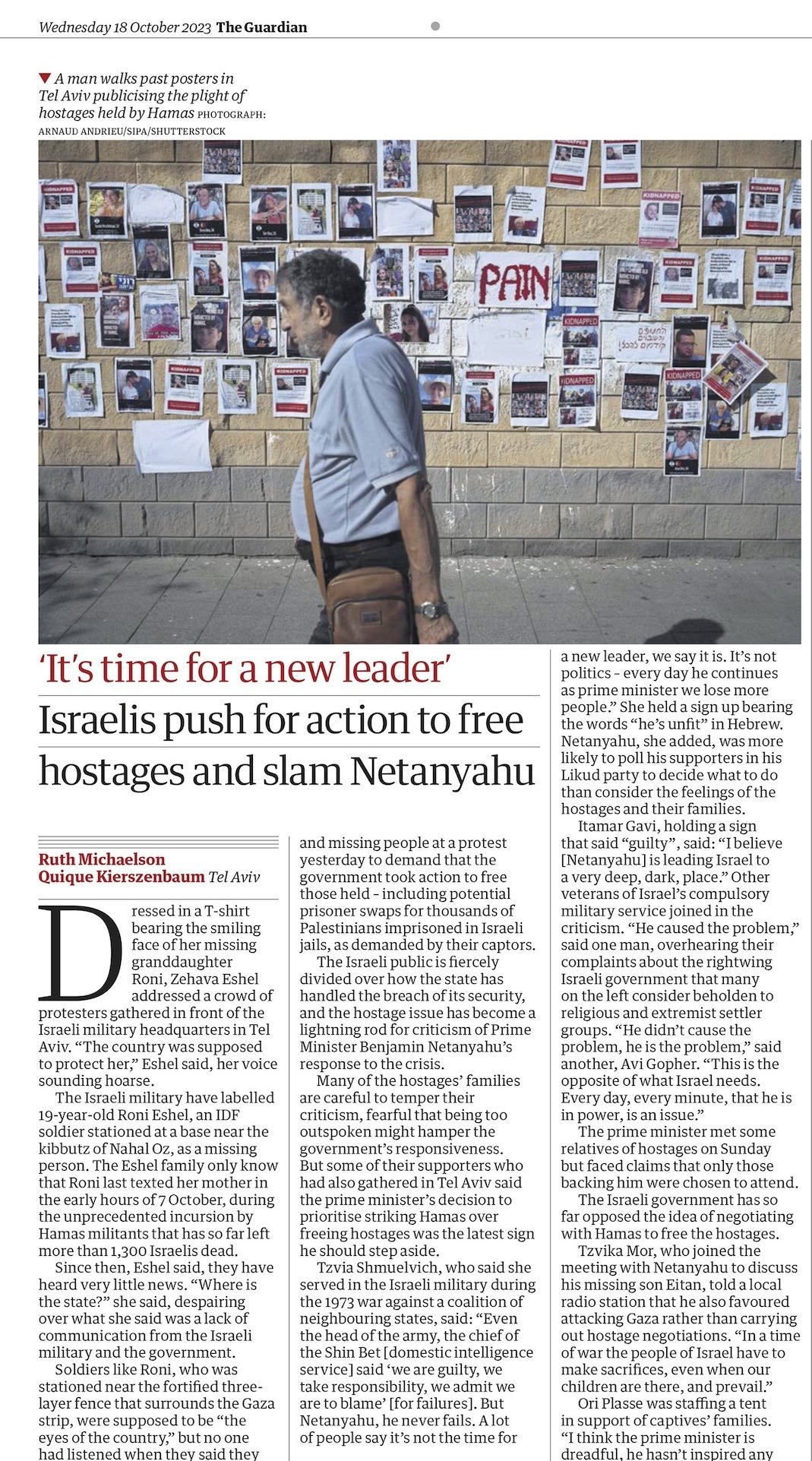 The Guardian, October 18, 2023