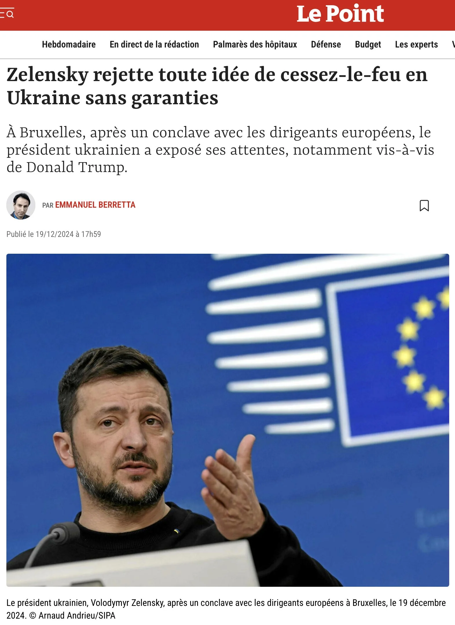 Le Point, December 19, 2024