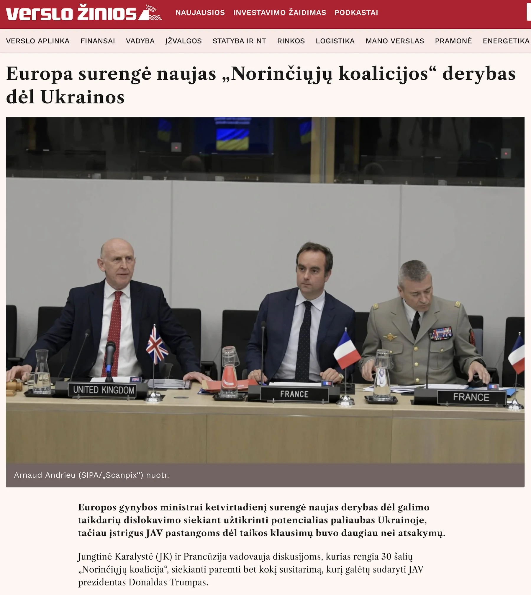 Verslo žinios (Lithuania), April 11, 2025