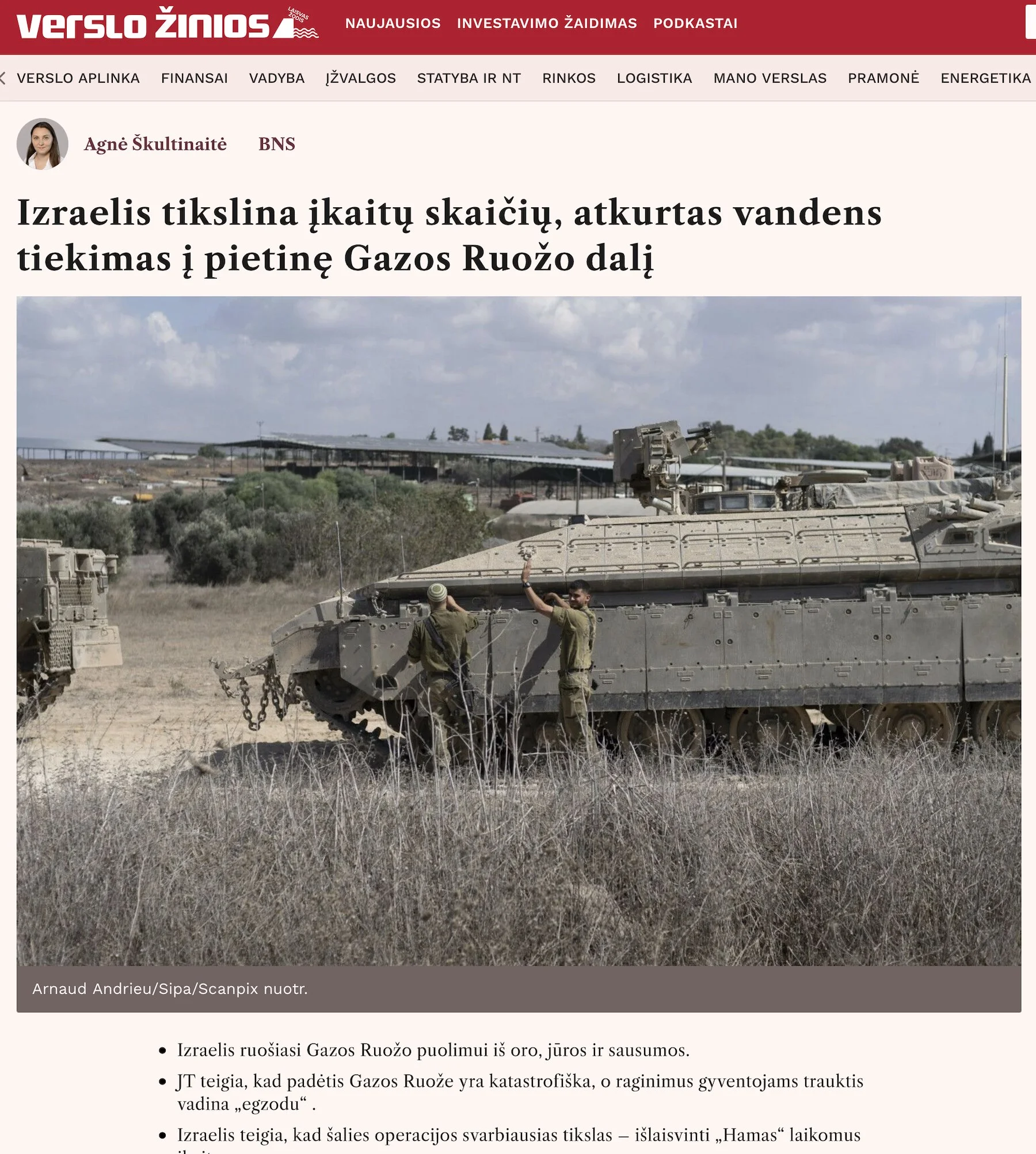 Verslo žinios (Lithuania), October 15, 2023