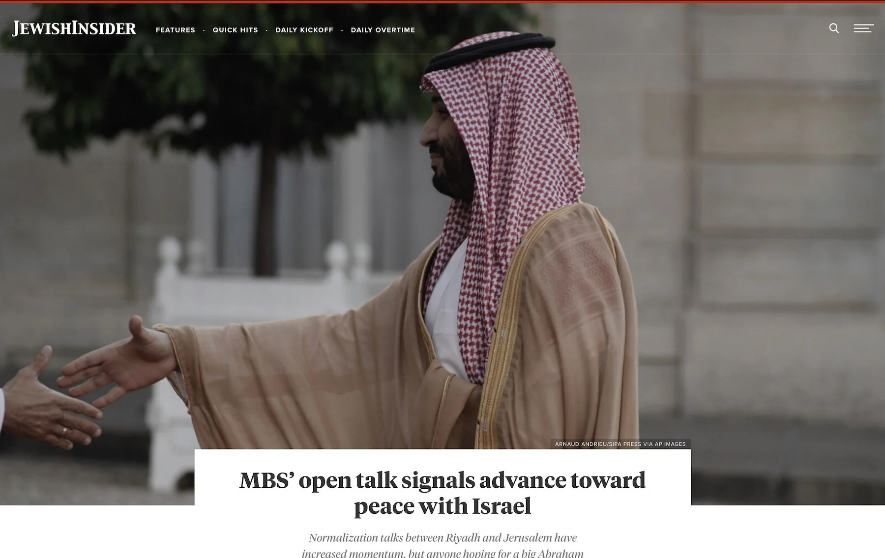 Jewish Insider, October 2, 2023